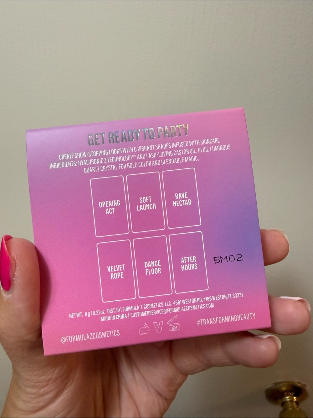 Formula Z Party Diva Pink Eyeshadow Palette - Picture 2 of 3